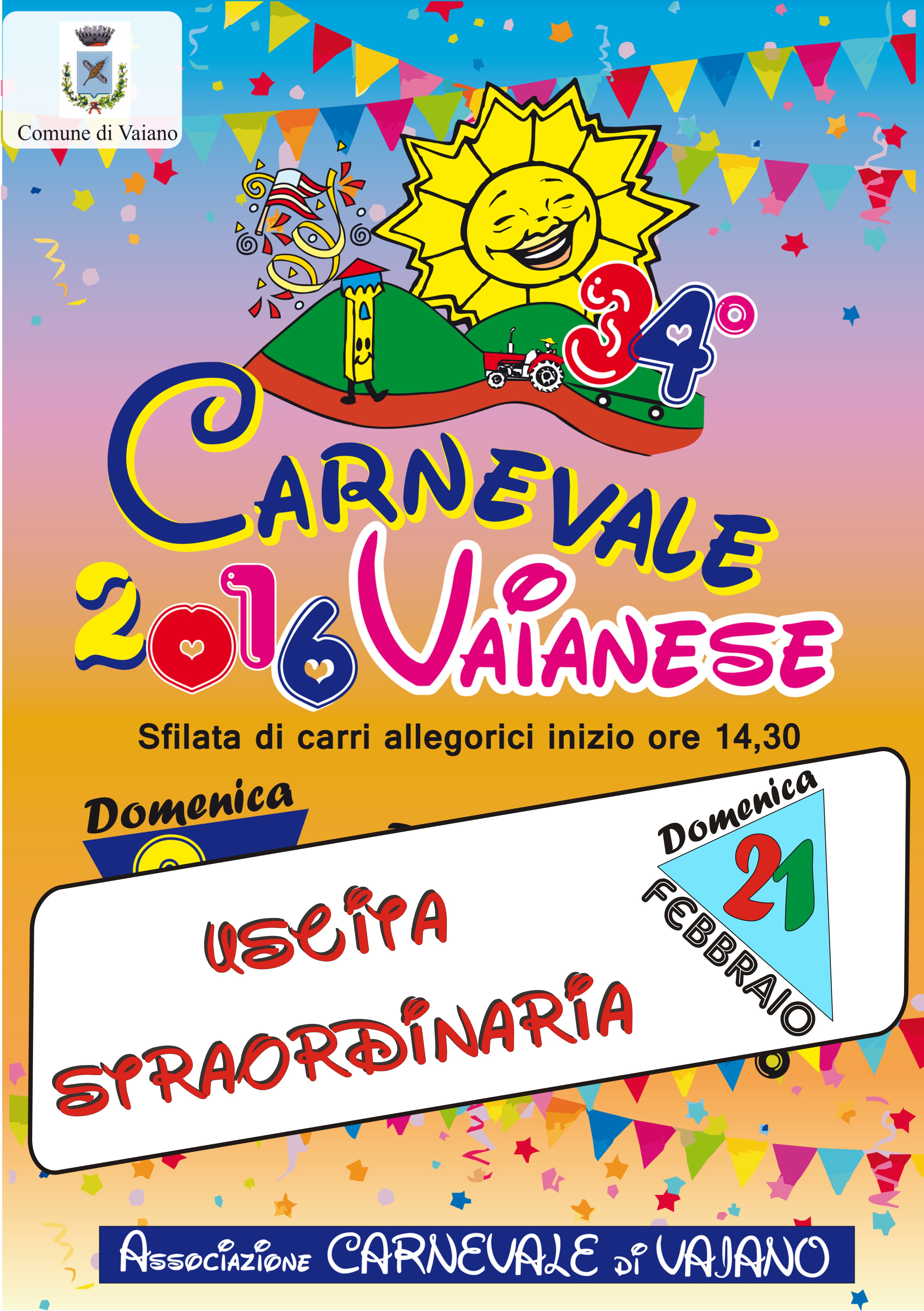 CARNEVALE VAIANO USCITA 21 febbraio2016