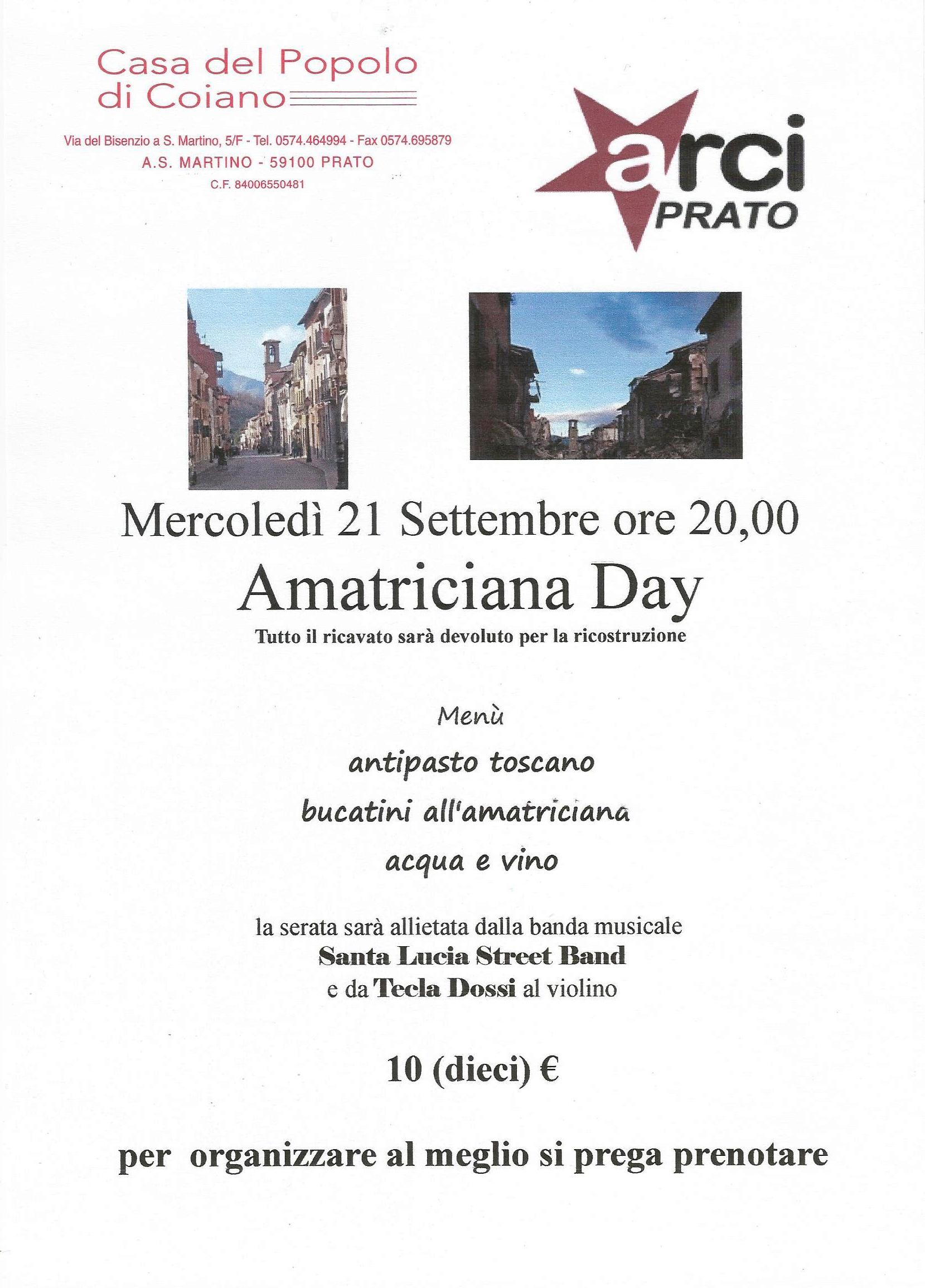 Amatriciana day coiano