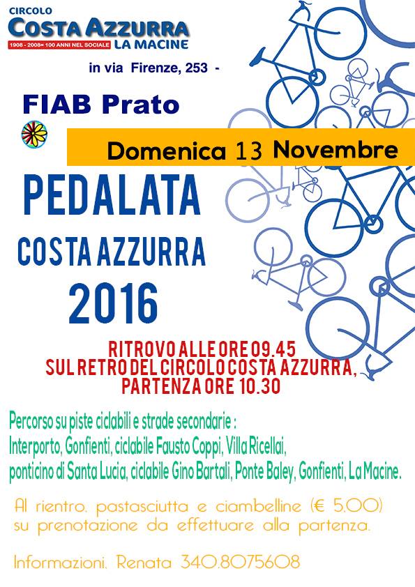 Pedalata costa azzurra