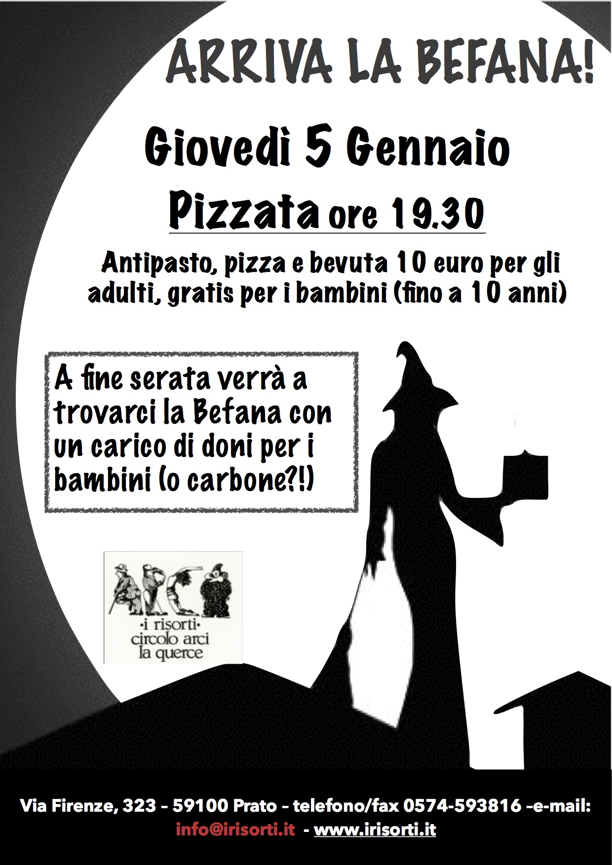 1 Befana al Circolo giovedì 05.01
