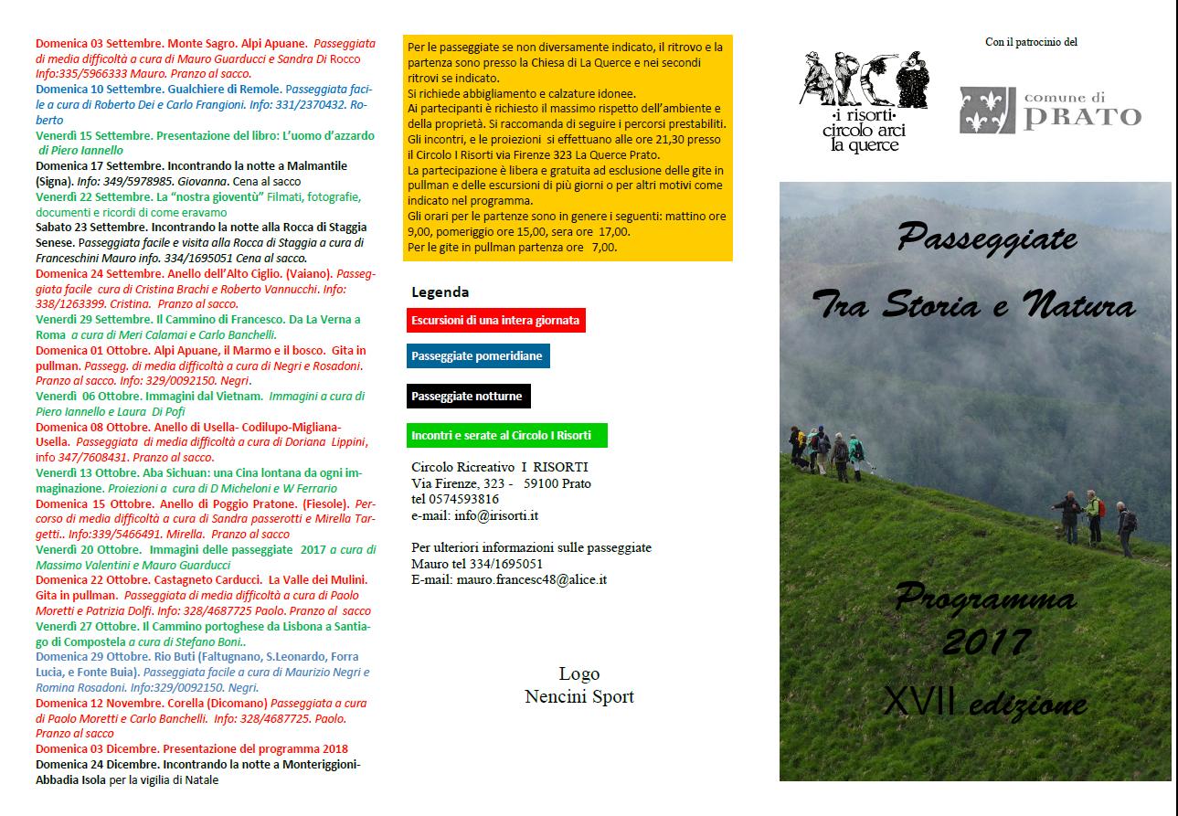 Passeggiate 2017