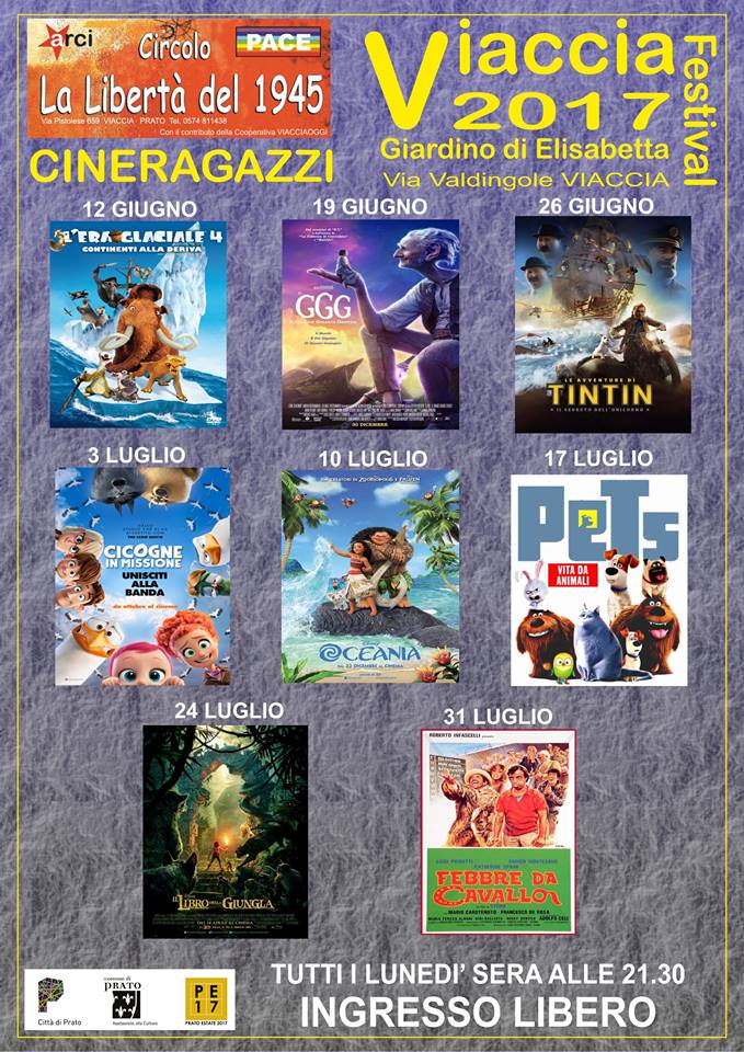 Cineragazzi viaccia dal 12 giugno