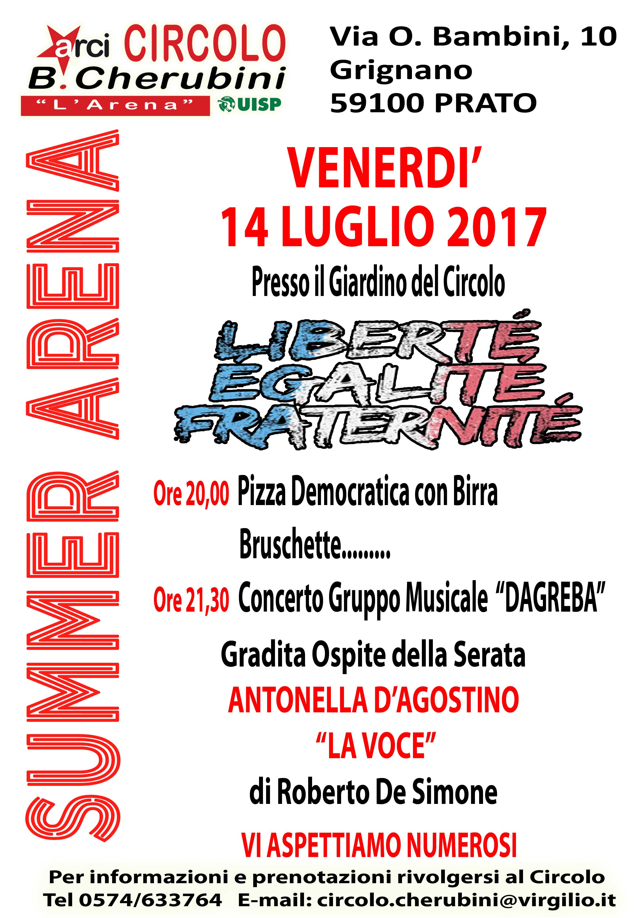 Venerdii 14 Luglio 2017 cherubini