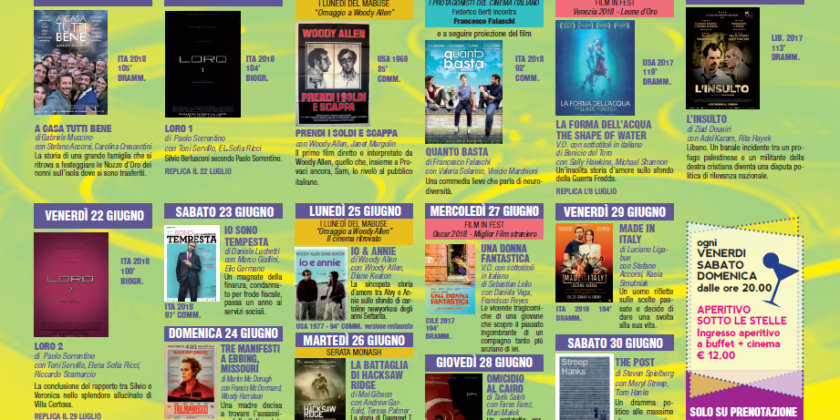 Programma castello 16 giugno 10 luglio