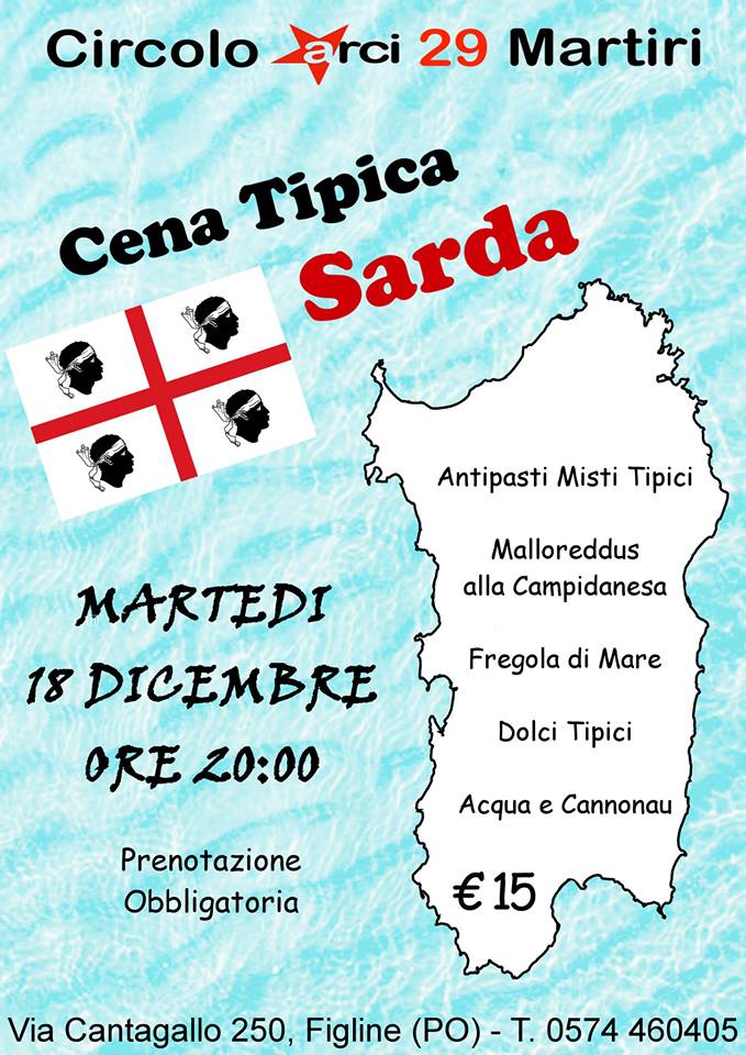 Cena sarda figline