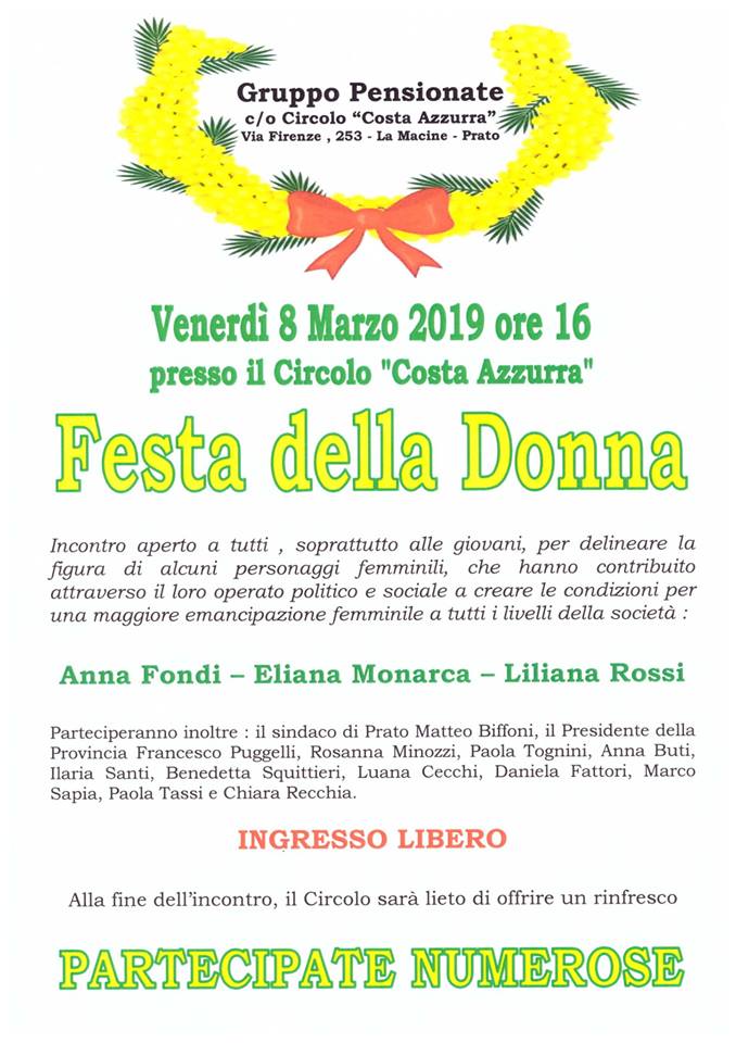 8 marzo 2019 costa azzurra