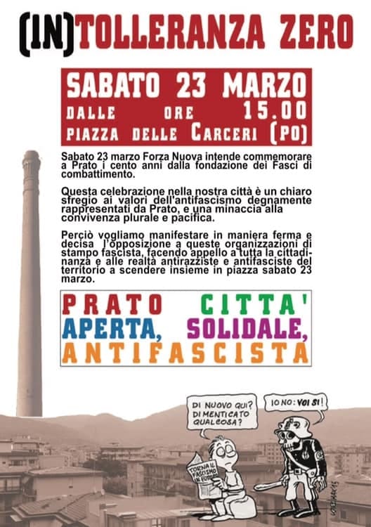 VOLANTINO MANIFESTAZIONE 23 MARZO