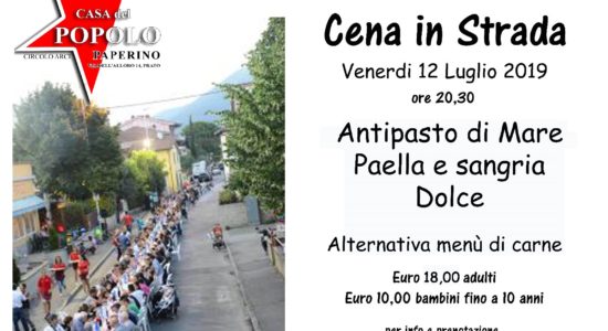 Cena in strada paperino