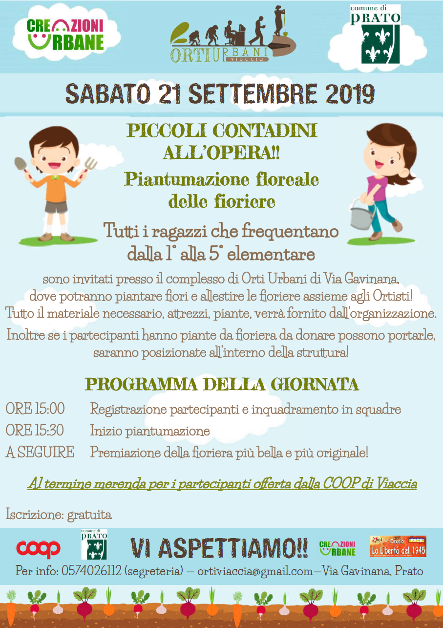 Orti creazioni urbane viaccia settembre