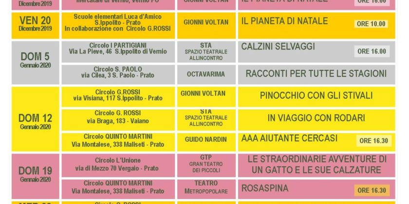 FIABE A TEATRO PIEGHEVOLE 19 20 retro