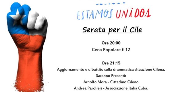 Cena per il cile 29 martiri