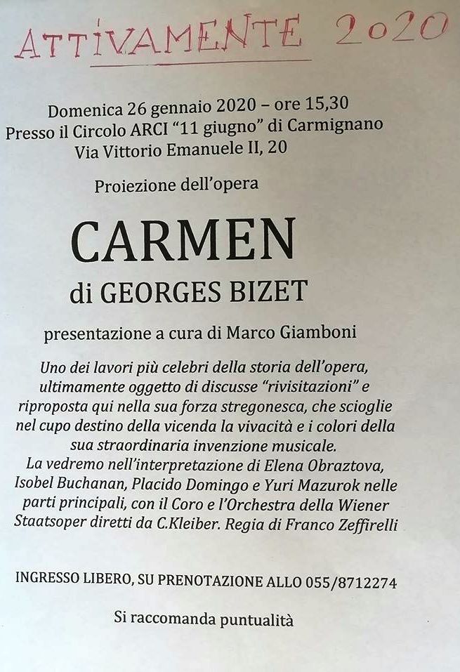 Carmen circolo 11 giugno