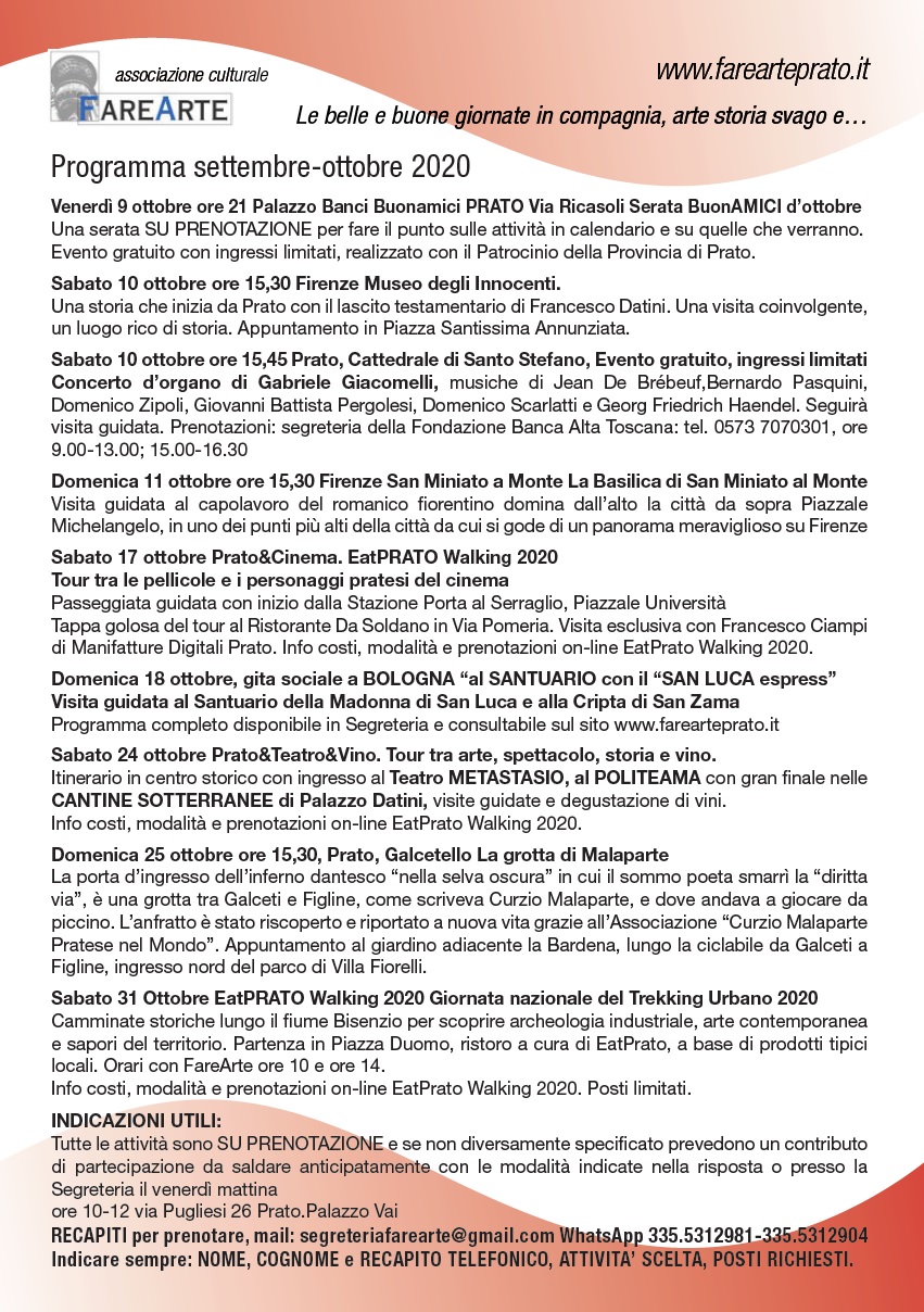 Fare arte ottobre