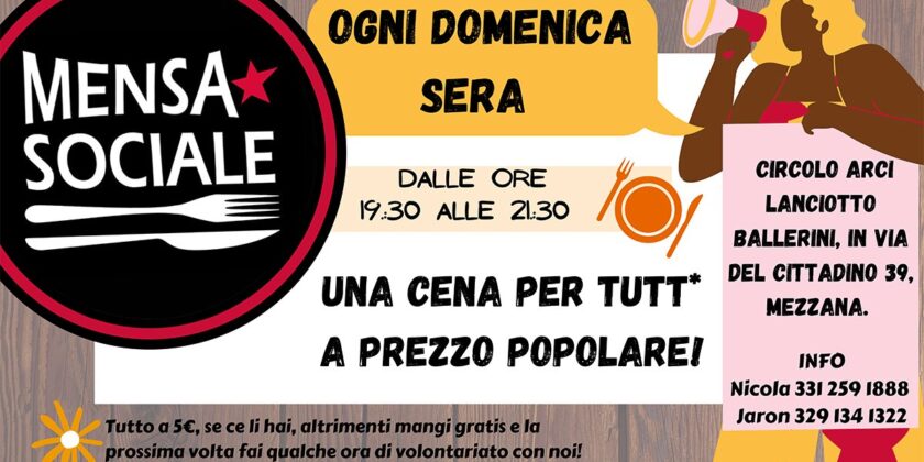 Mensa sociale circolo ballerini