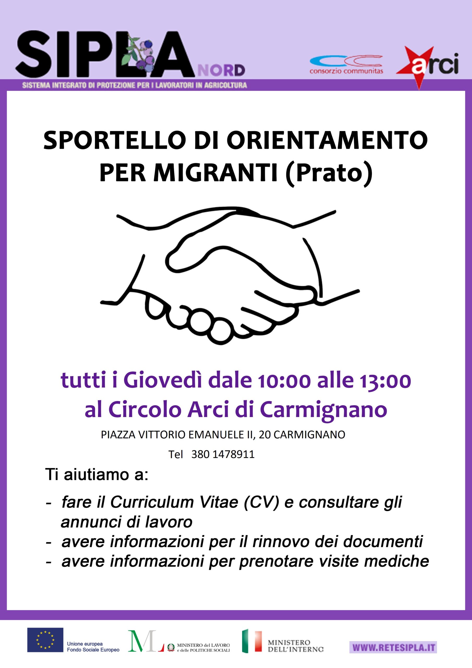 Sportello migranti SIPLA ila