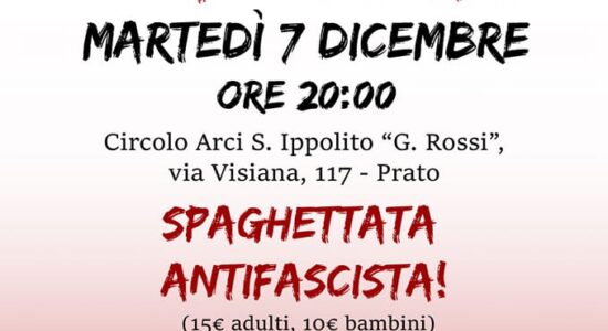 SPAGHETTATA ANTIFASCISTA 7 DICEMBRE