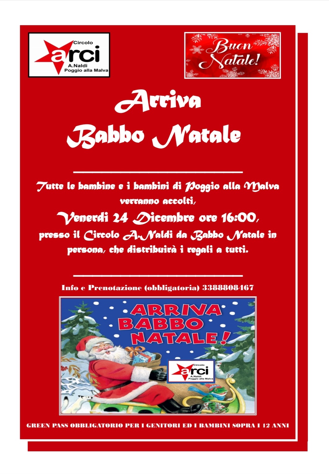 Babbo natale poggio alla malva