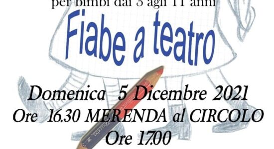 Fiabe a teatro quinto martini 5 dicembre