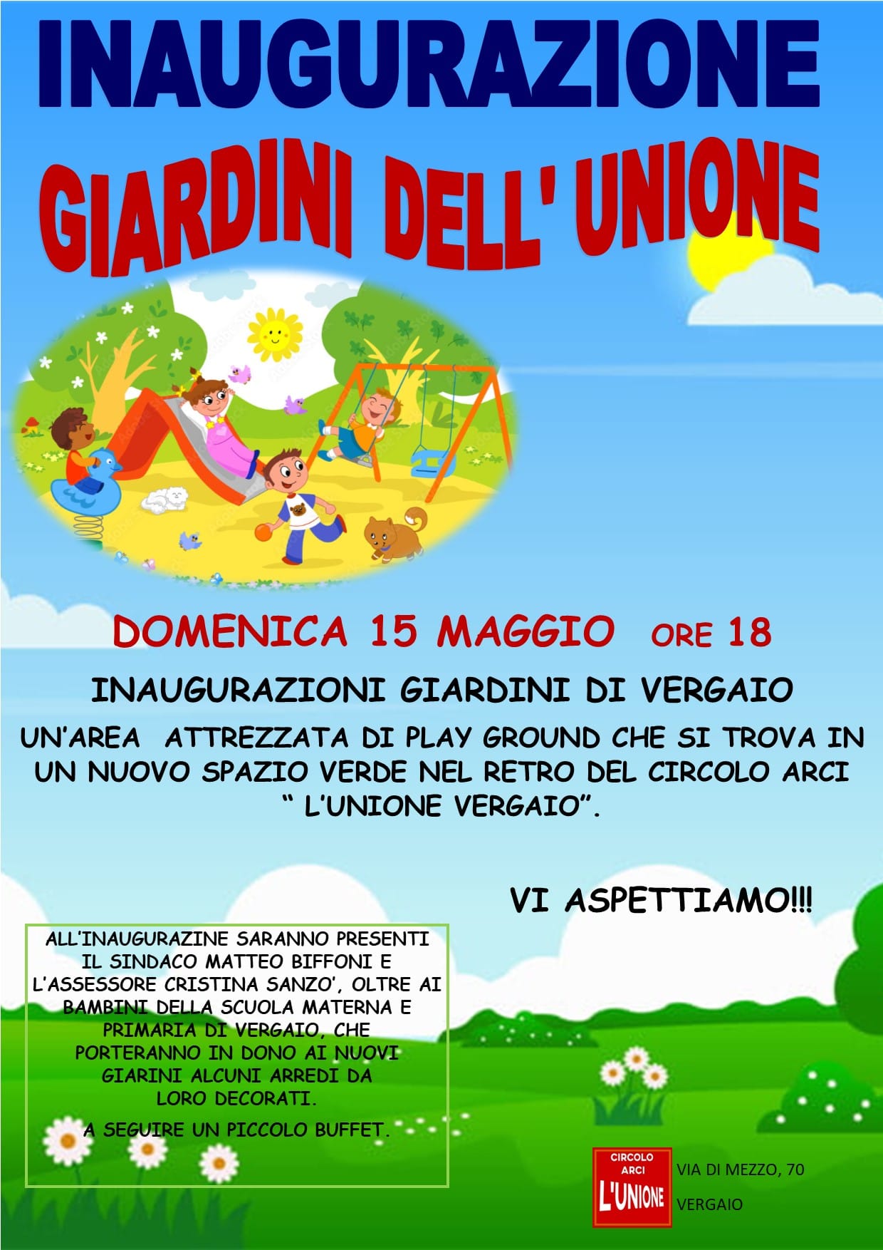 Giardini l'unione inaugurazione