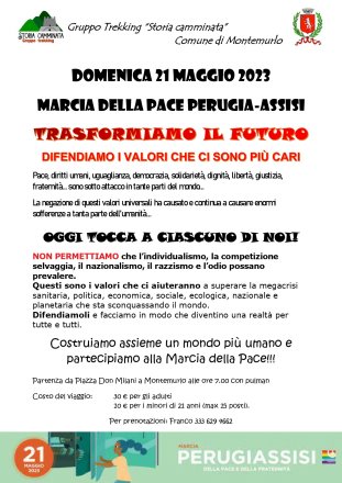Marcia pace storia camminata