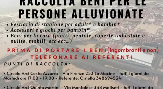 Raccolta Beni Per Le Persone Alluvionate