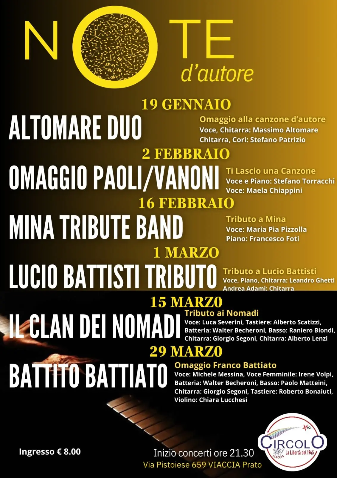 Note D'autore Viaccia 2024