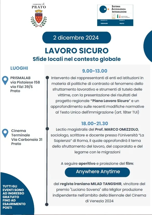Lavoro Sicuro 2 Dicembre