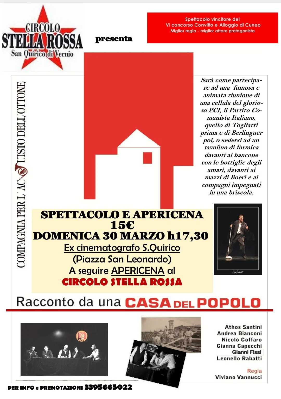 Stella rossa 30 marzo racconto da una casa del popolo 2025