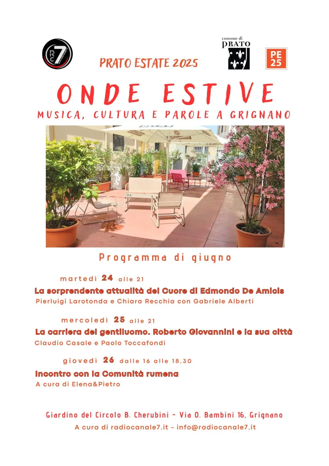 Onde estive cherubini programma giugno