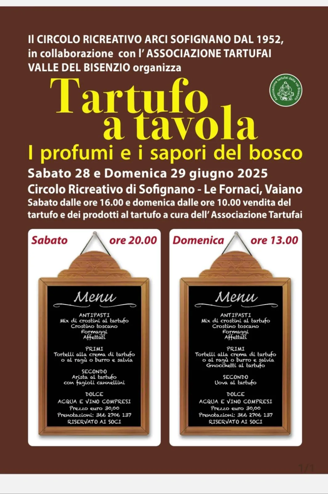 Sofignano tartufo 28 29 giugno 2025 1