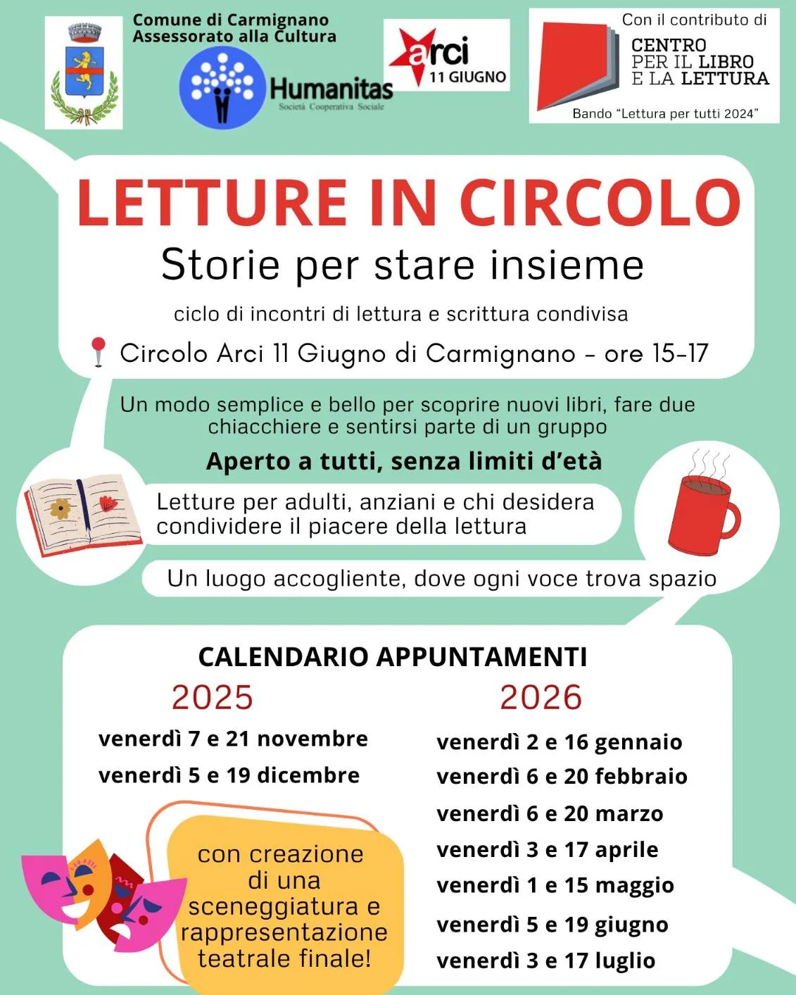 11 giugnoi letture in circolo