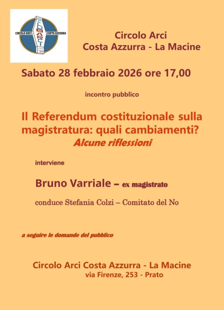 COSTA AZZURRA INCONTRO PER IL NO