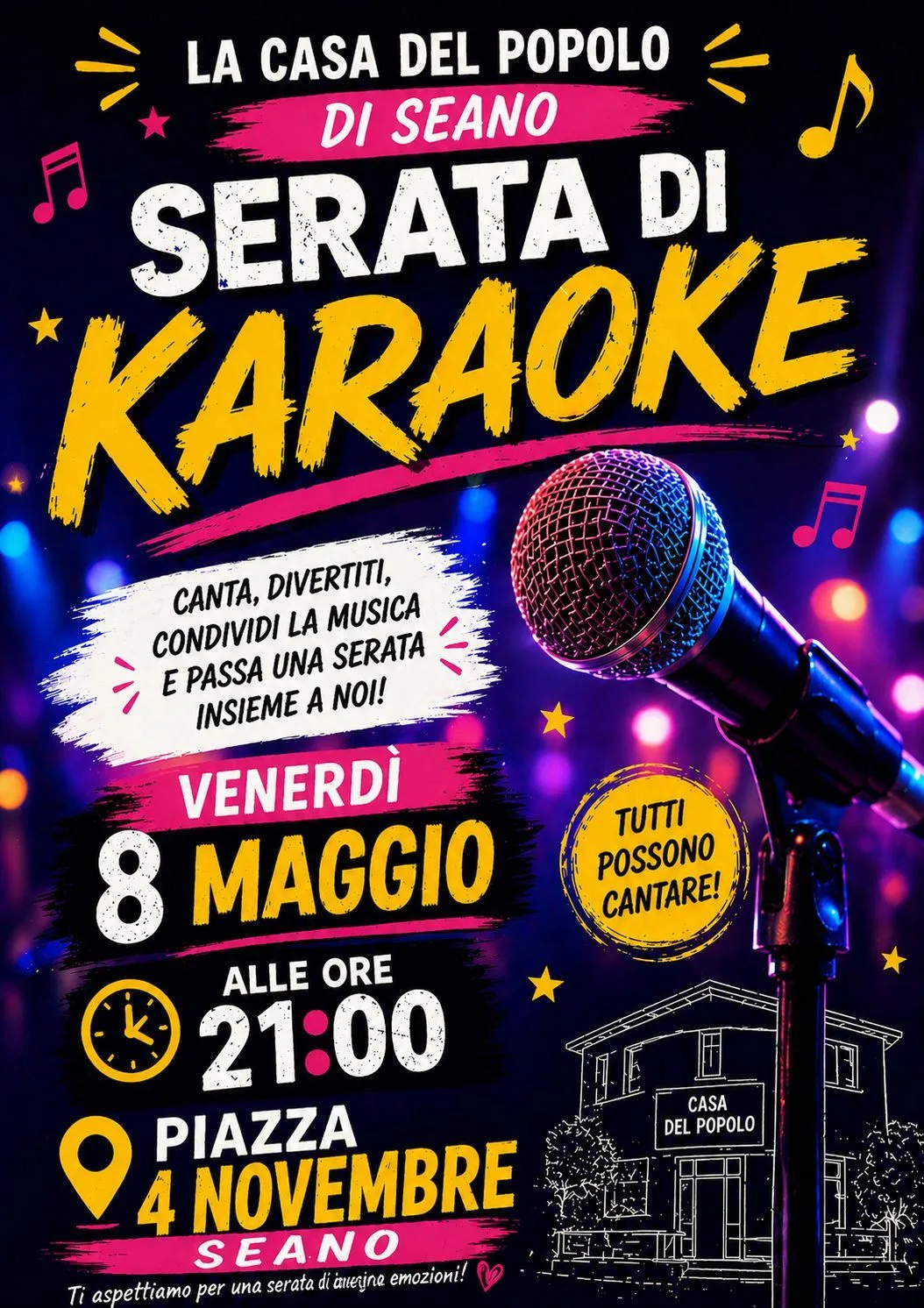 SEANO KARAOKE 8 MAGGIO